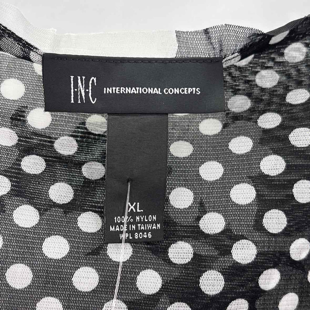 Size XL INC Black/White Shirt