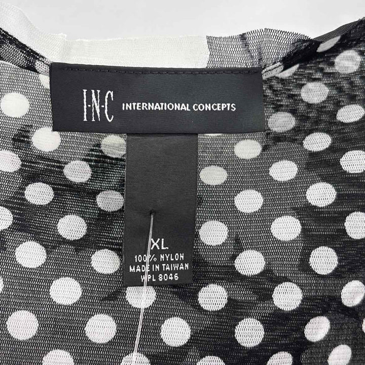 Size XL INC Black/White Shirt