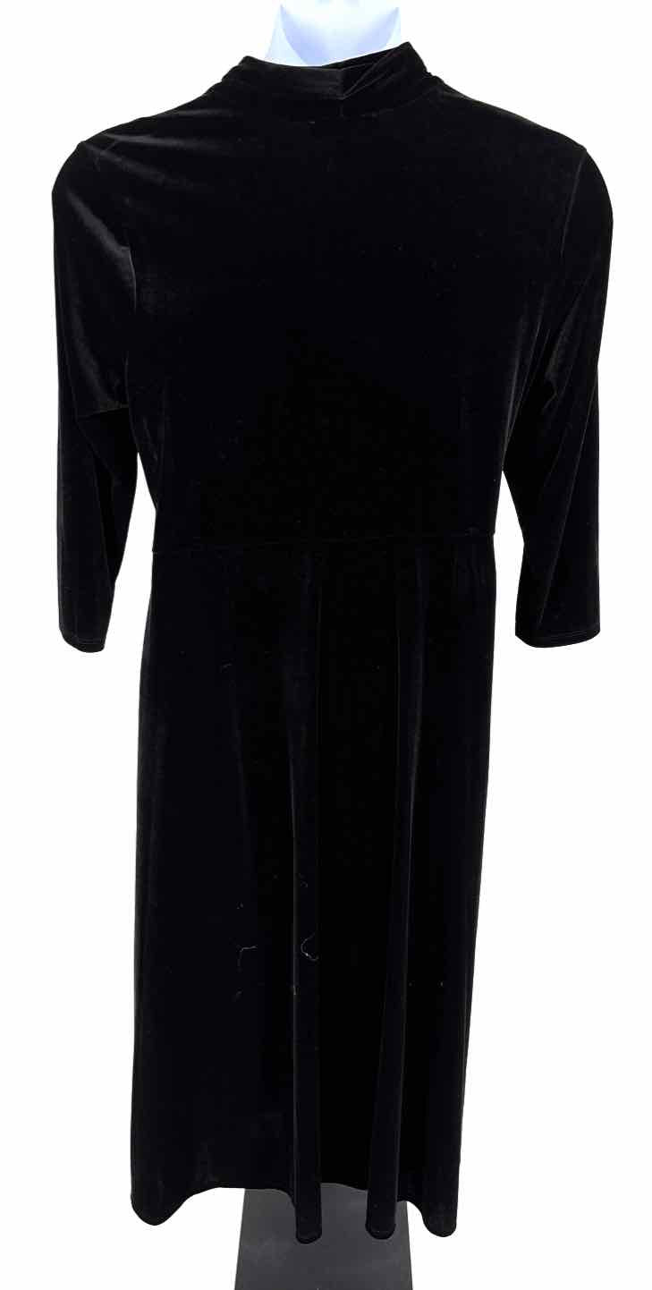 Size XL CHAUS Black Velvet Dress