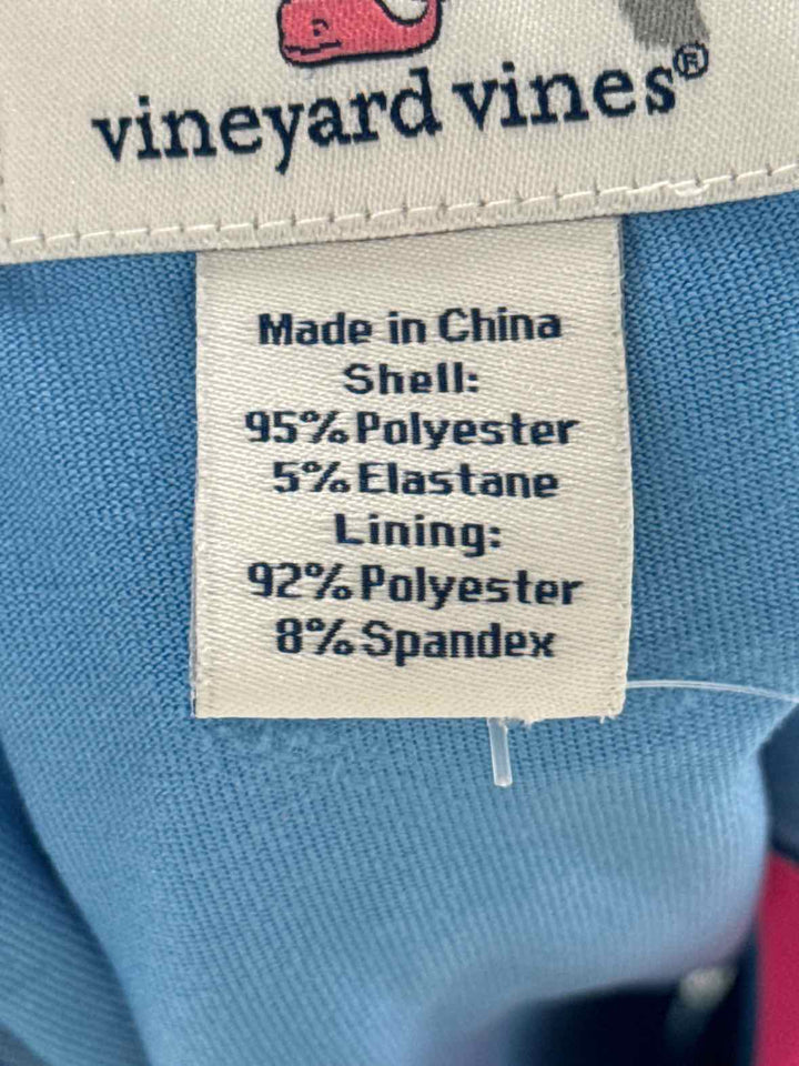 Size 8 Vineyard Vines Blue Print Skirt