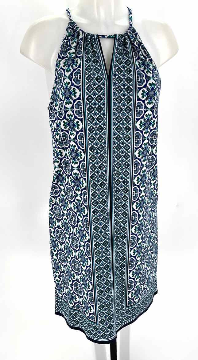 Size S MAX STUDIO Blue Print Dress
