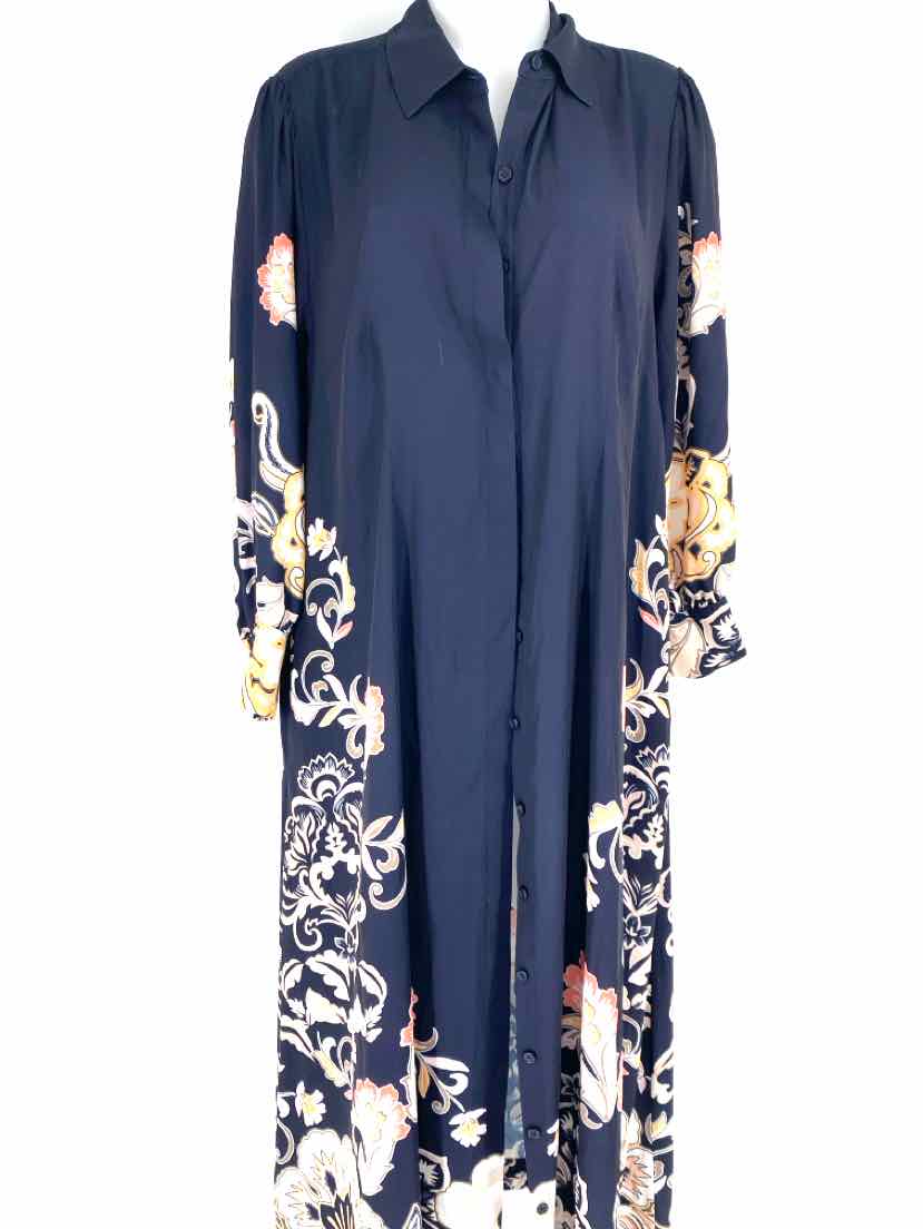 Size 12 Chico's Navy Print Dress