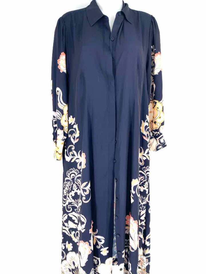 Size 12 Chico's Navy Print Dress
