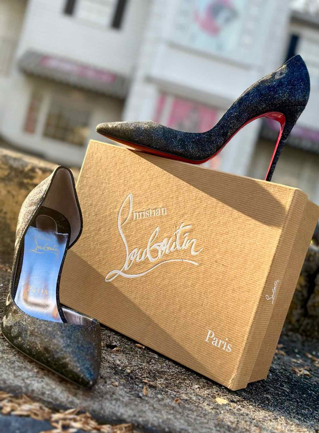 Shoe Size 39 CHRISTIAN LOUBOUTIN Pewter Luxury - Pumps