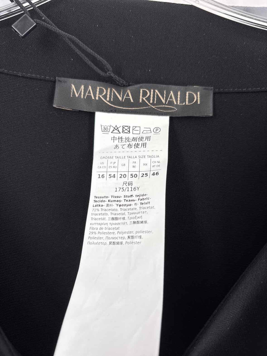 Size 16 MARINA RINALDI Black Shirt