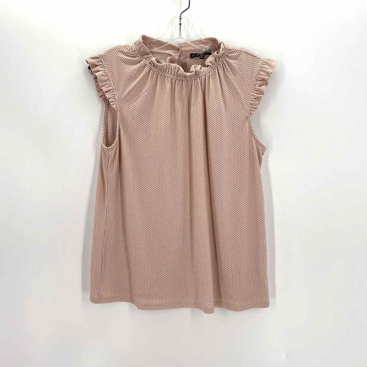 Size M Adrianna Papell Peach Shirt
