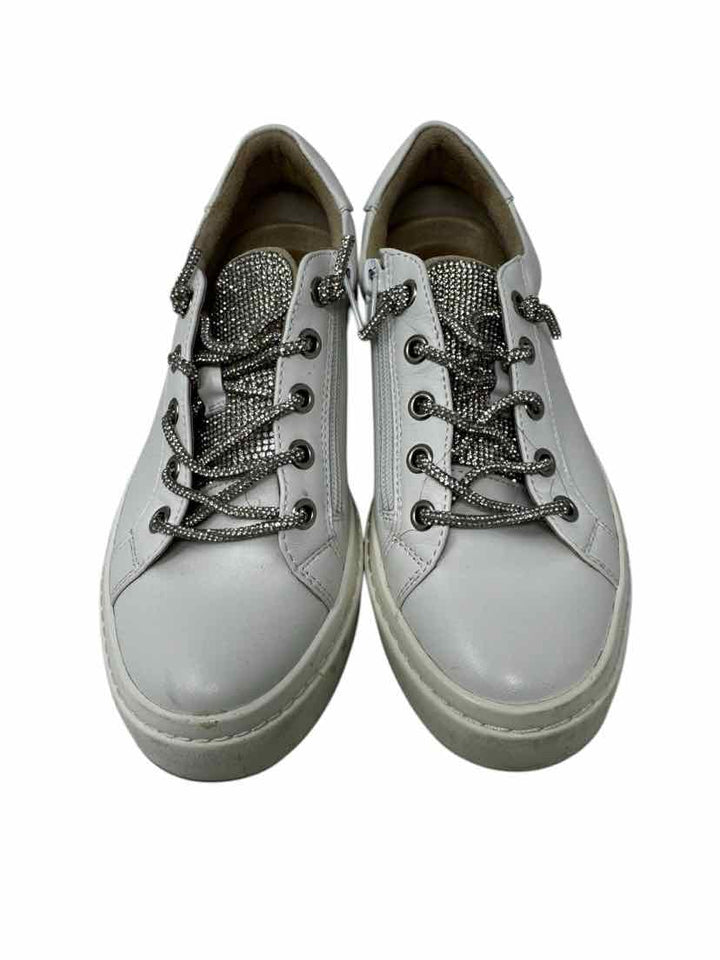 Shoe Size 7.5 VAN ELI Ivory Leather Sneakers