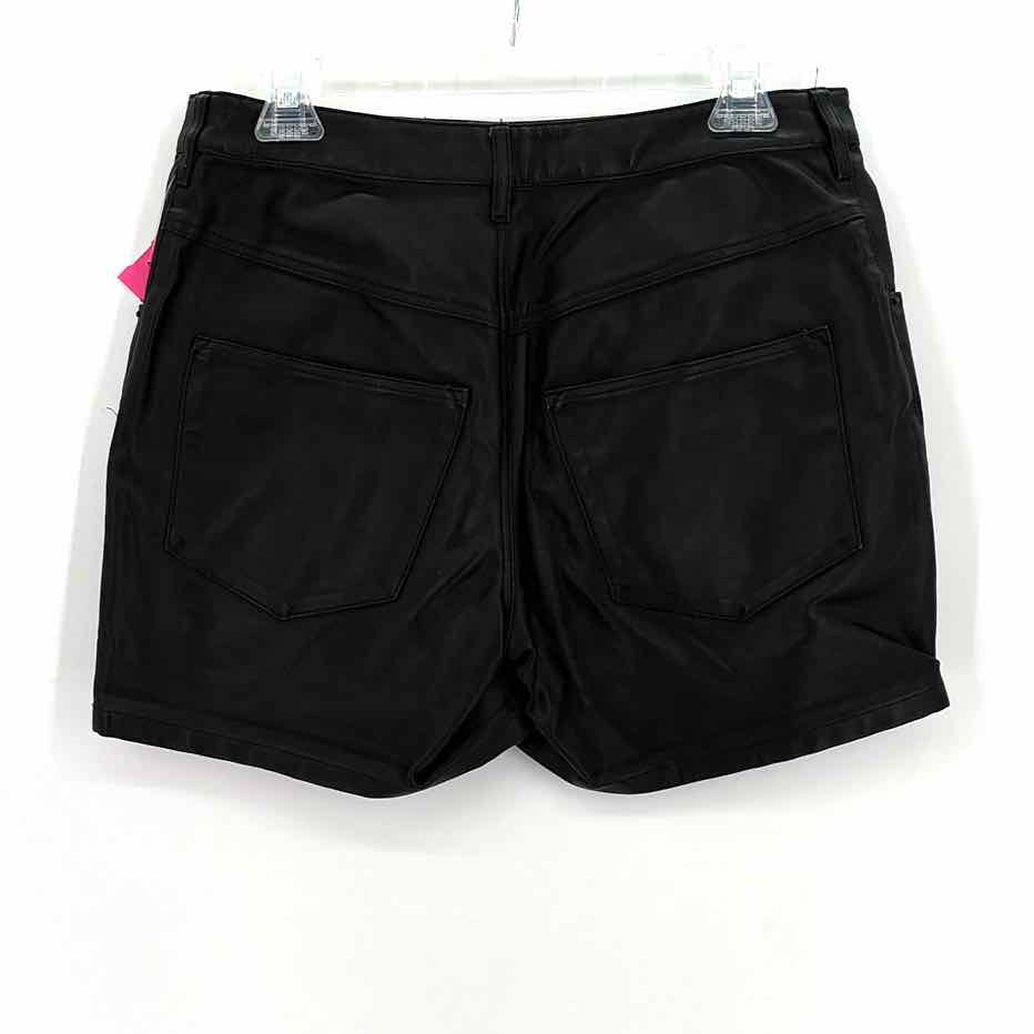 Size 4 Black Faux Leather Shorts