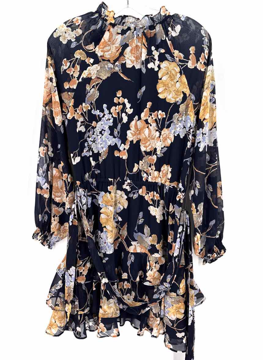 Size 6 RALPH LAUREN Navy Print Dress