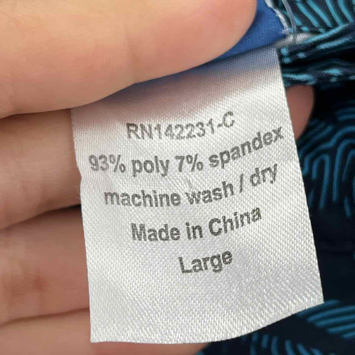 Size L Blue Print Skirt