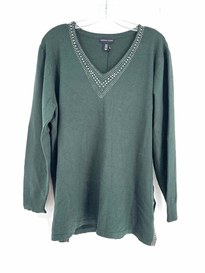 Size 1X Green Sweater