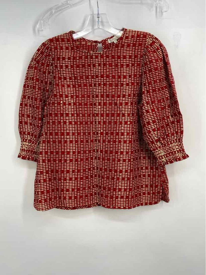 Size S ANN MASHBURN Red Shirt