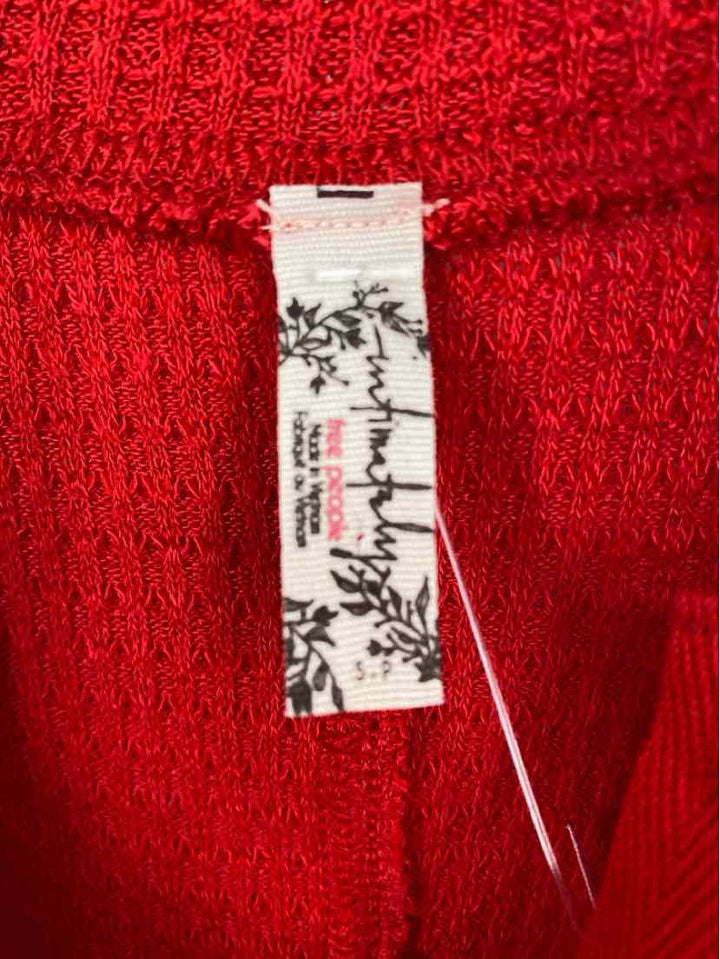 Size S FREE PEOPLE Red Shirt