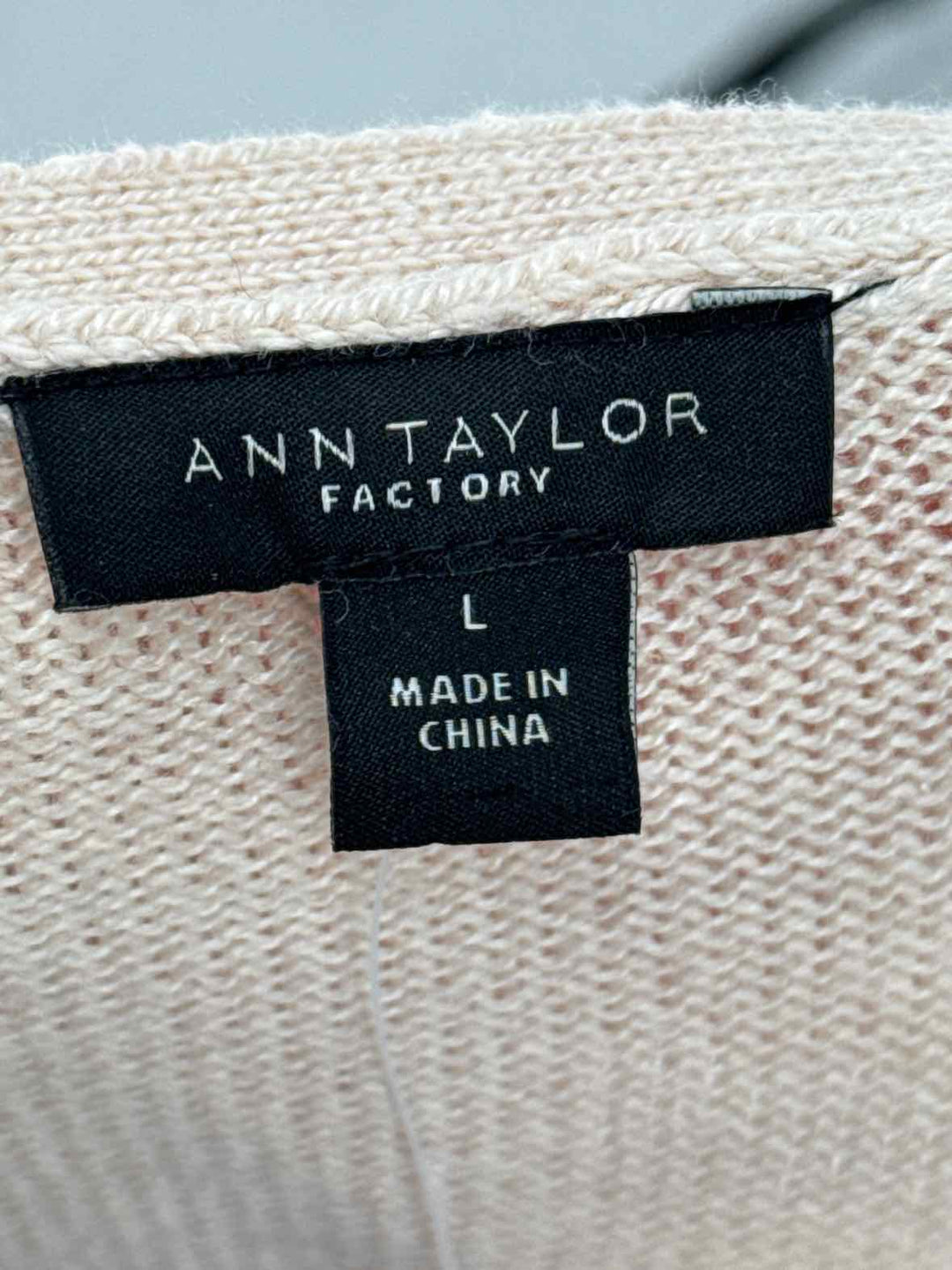 Size L Ann Taylor Tan Sweater
