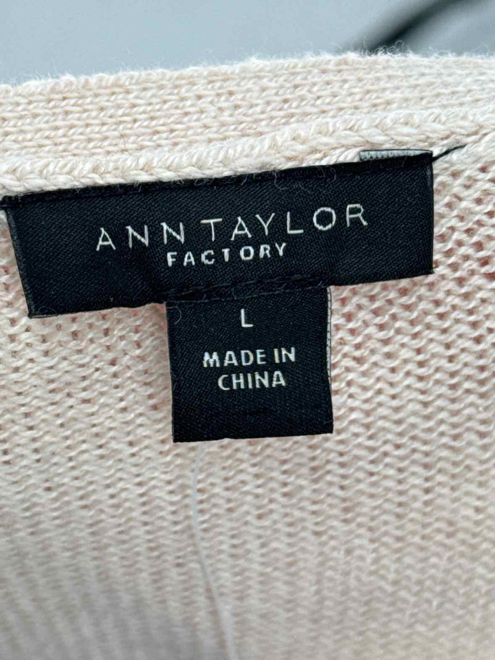 Size L Ann Taylor Tan Sweater
