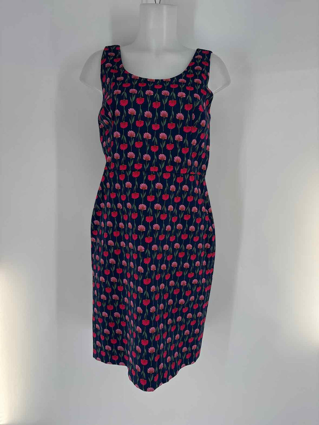 Size 10 J Crew Navy Print Dress