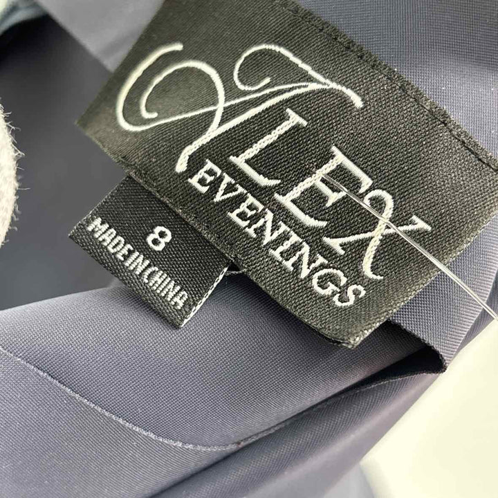 Size 8 ALEX EVENING Navy Dress