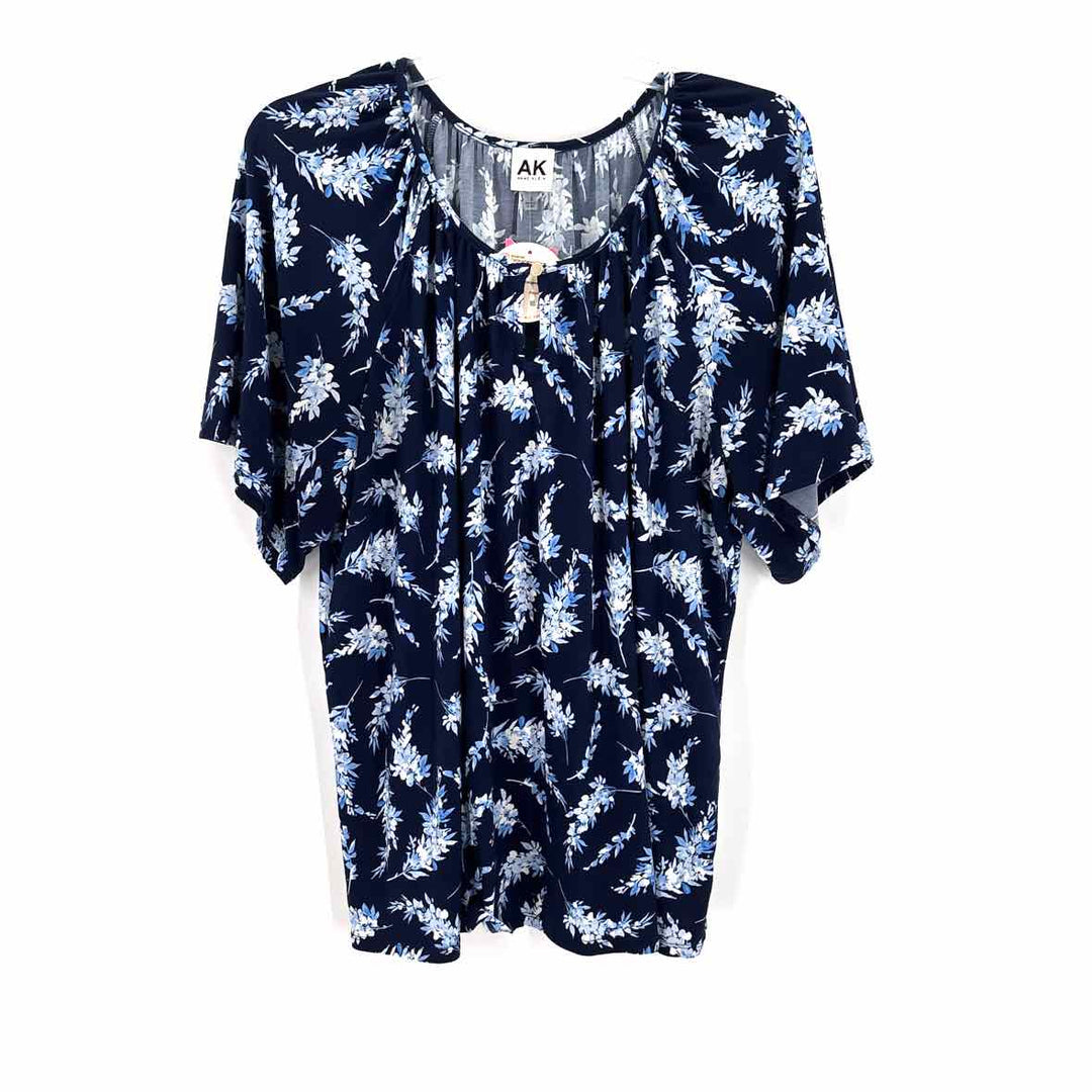 Size 1X Anne Klein Navy Shirt