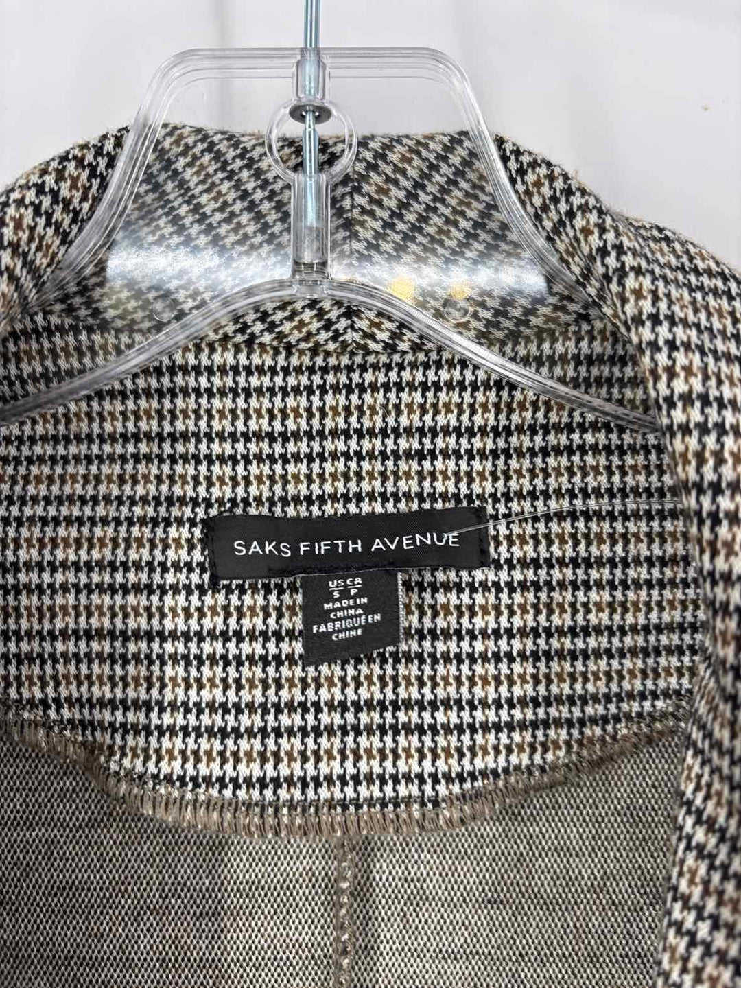 Size S SAKS FIFTH AVENUE Tan Blazer
