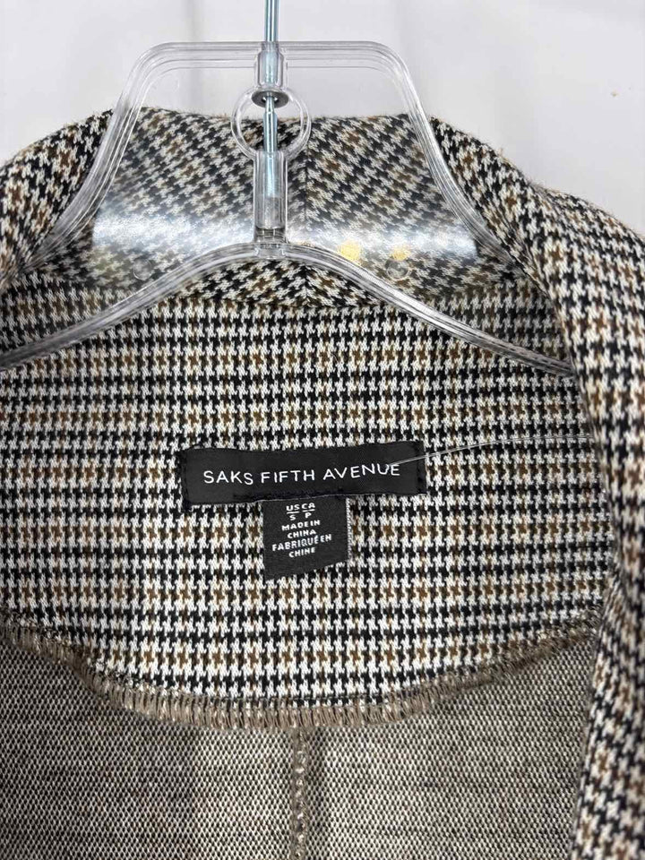 Size S SAKS FIFTH AVENUE Tan Blazer