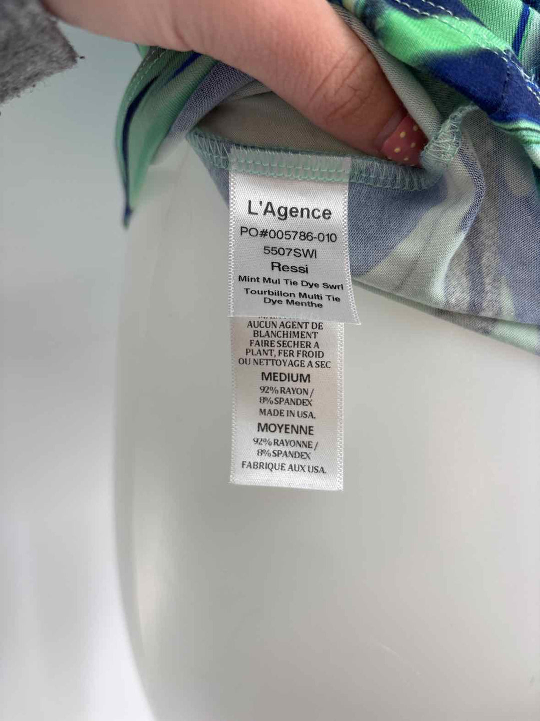 Size M L'AGENCE Multi-Color Shirt