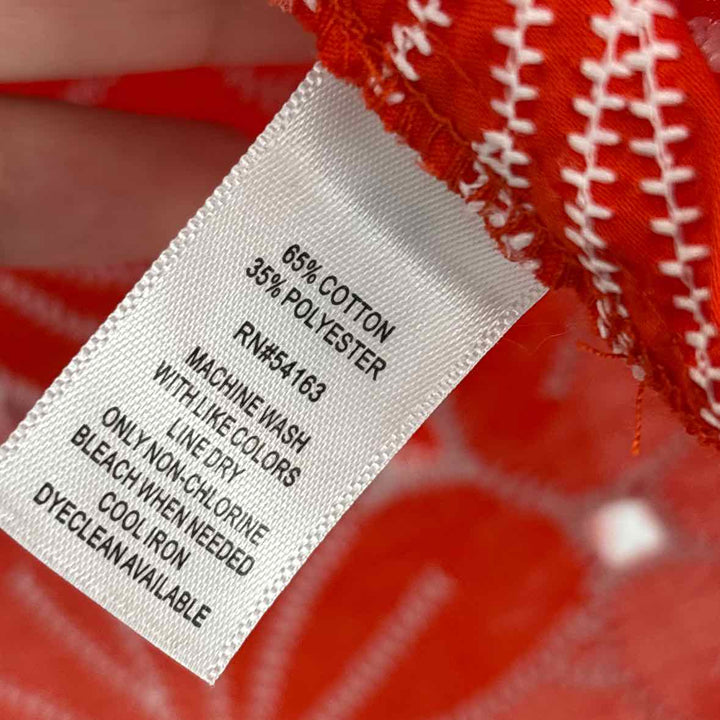 Size M Andrew Marc Orange Shirt