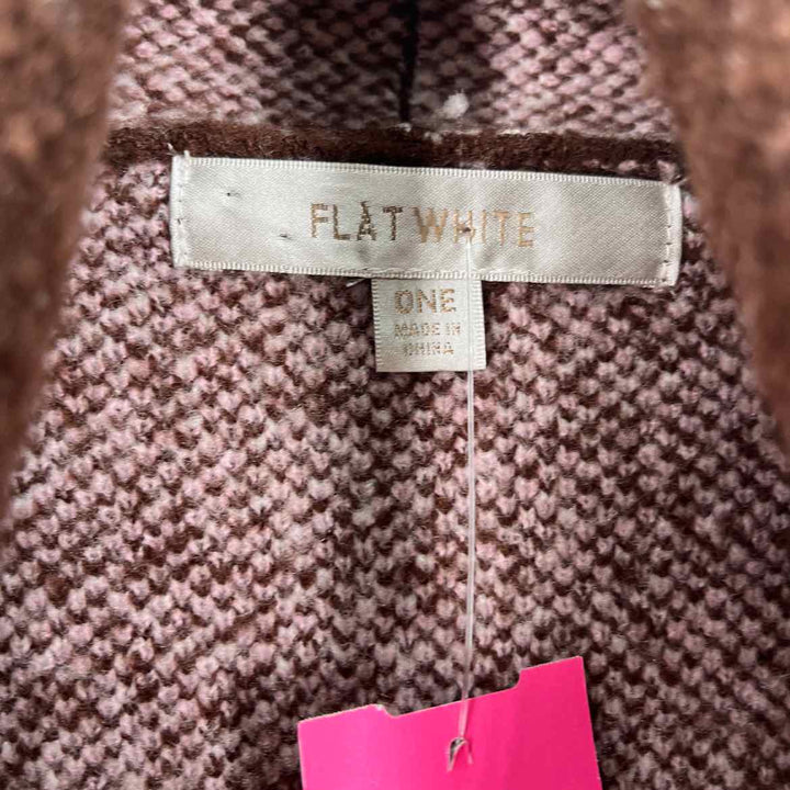 Size One Size Brown Print Sweater