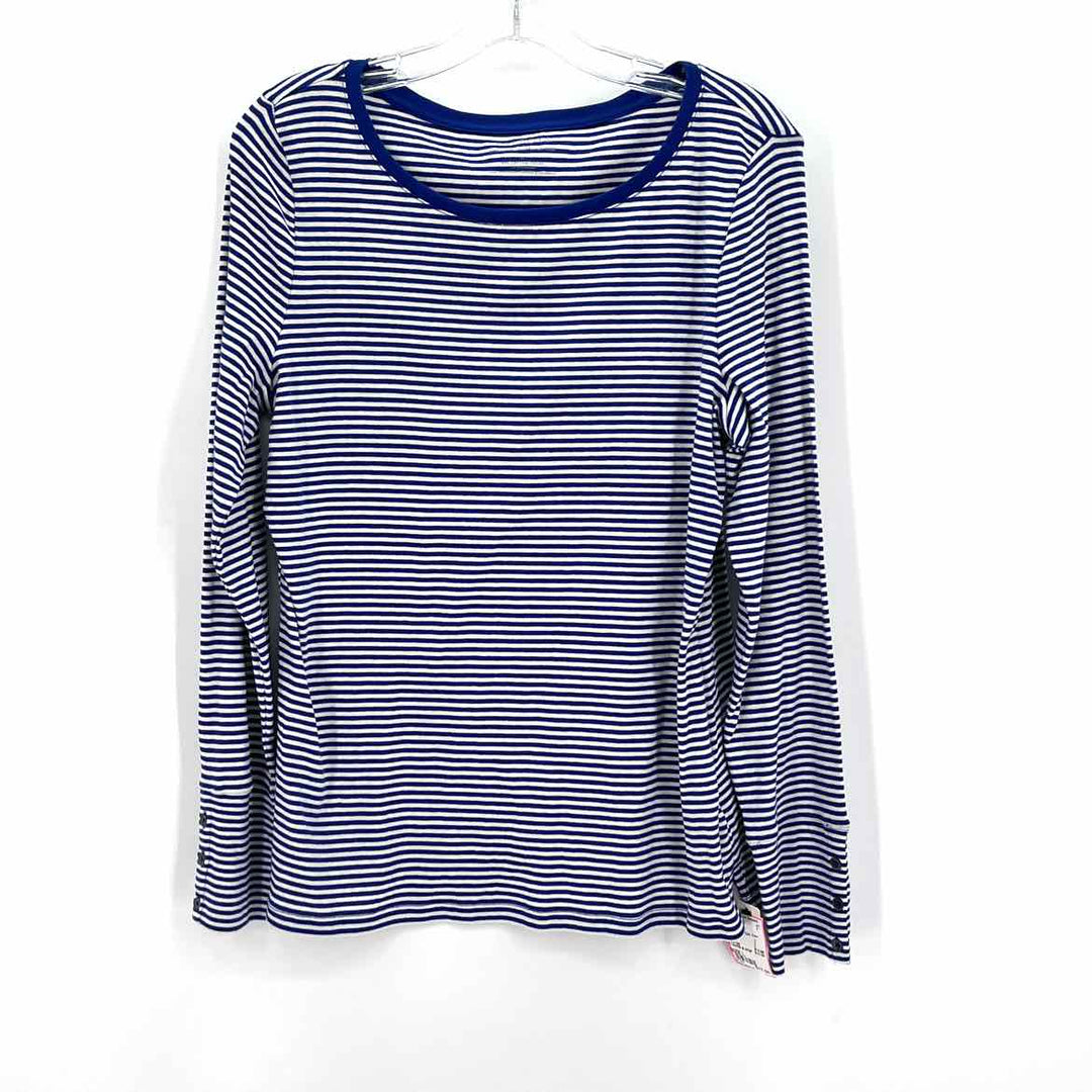 Size L Talbots Blue Cotton Shirt