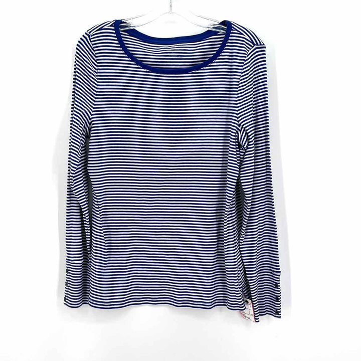 Size L Talbots Blue Cotton Shirt