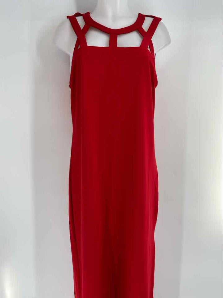 Size L BOSTON PROPER Red Dress