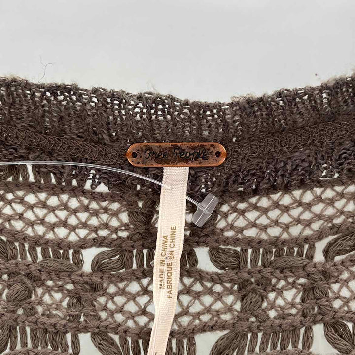Size L FREE PEOPLE Brown Sweater