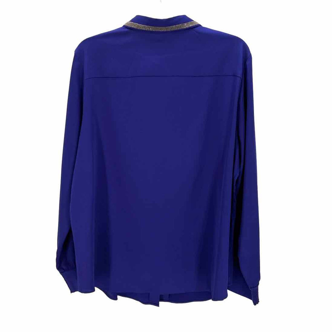Size 14 Chico's Purple Sateen Shirt