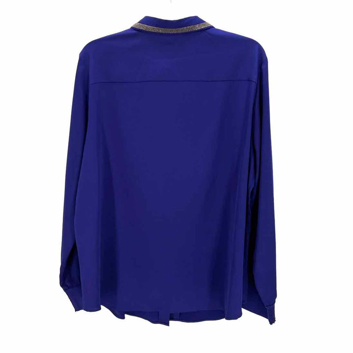 Size 14 Chico's Purple Sateen Shirt
