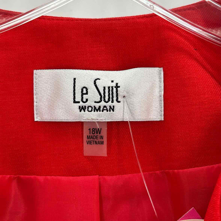 Size 18 LE SUIT Red Jacket