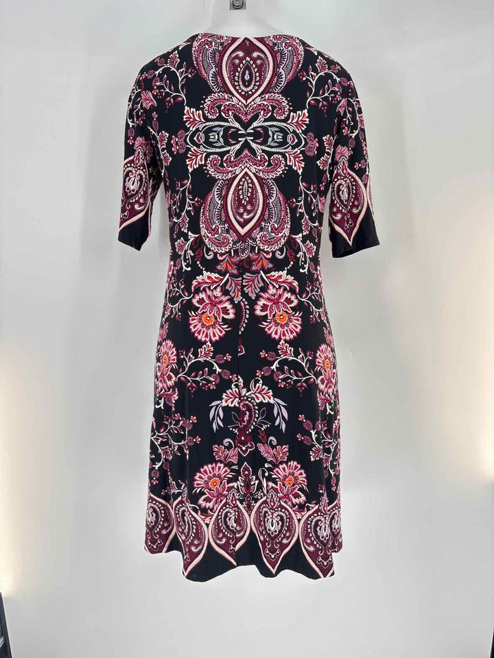 Size 8 Black Print Dress