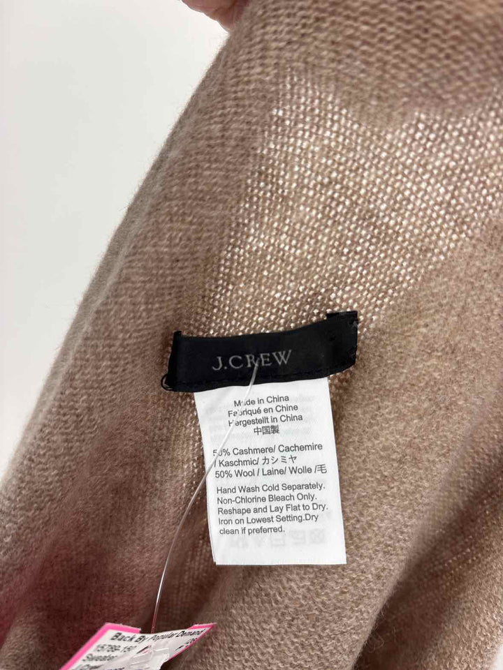 Size One Size J Crew Tan Cashmere Sweater