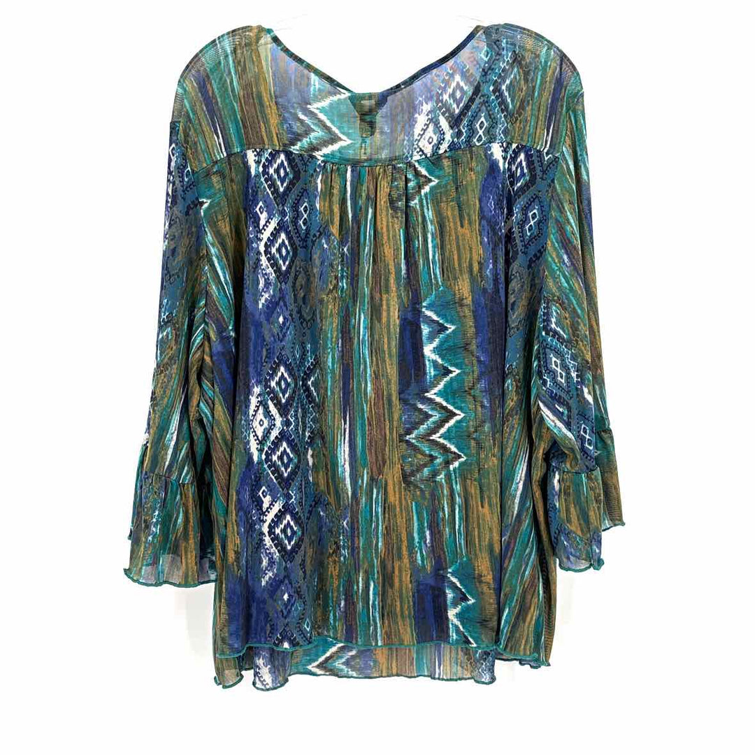 Size 3X Blue Mesh Shirt