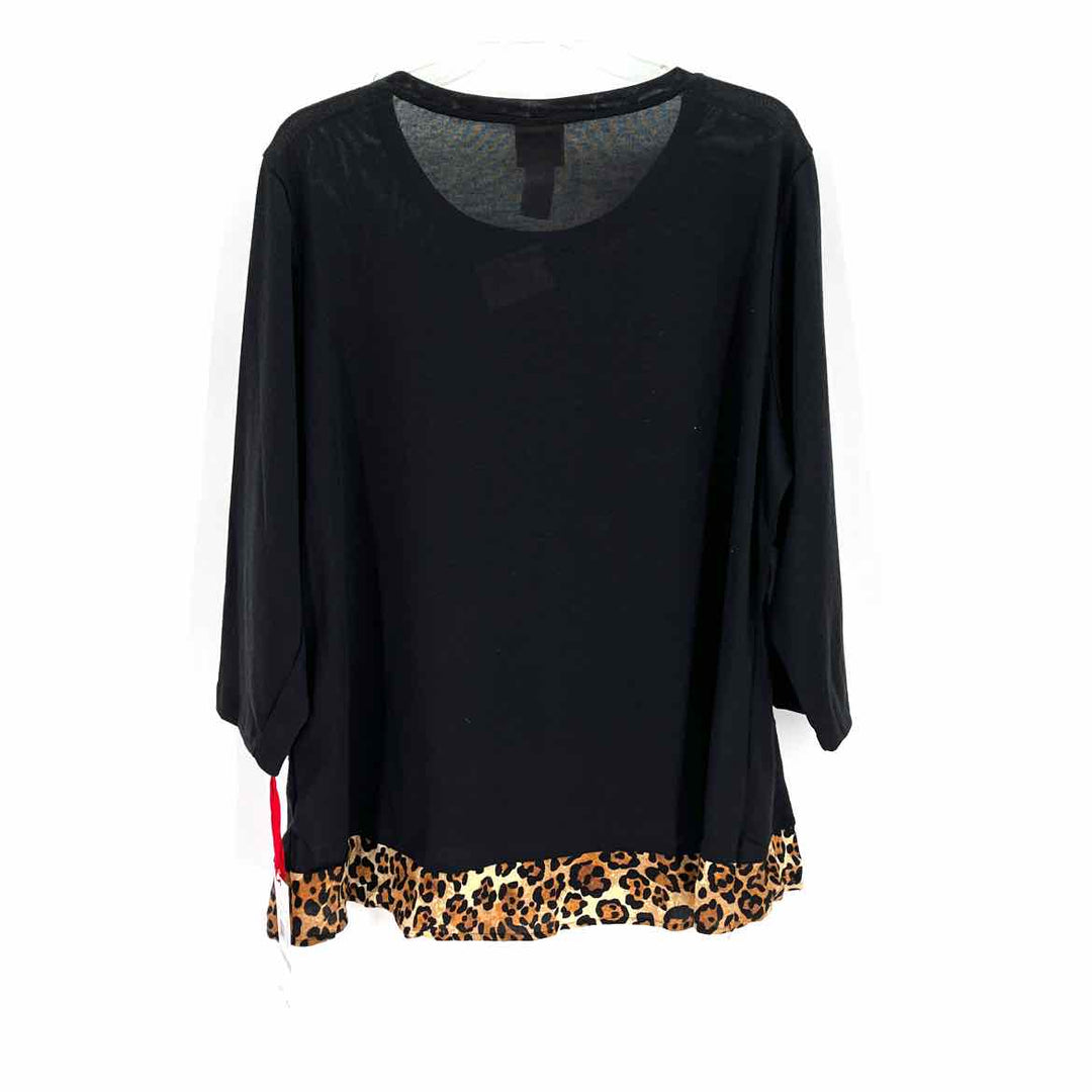 Size 1X Ruby Rd Black Shirt