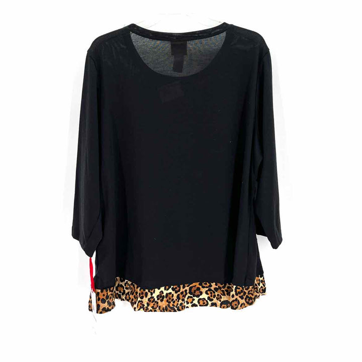 Size 1X Ruby Rd Black Shirt