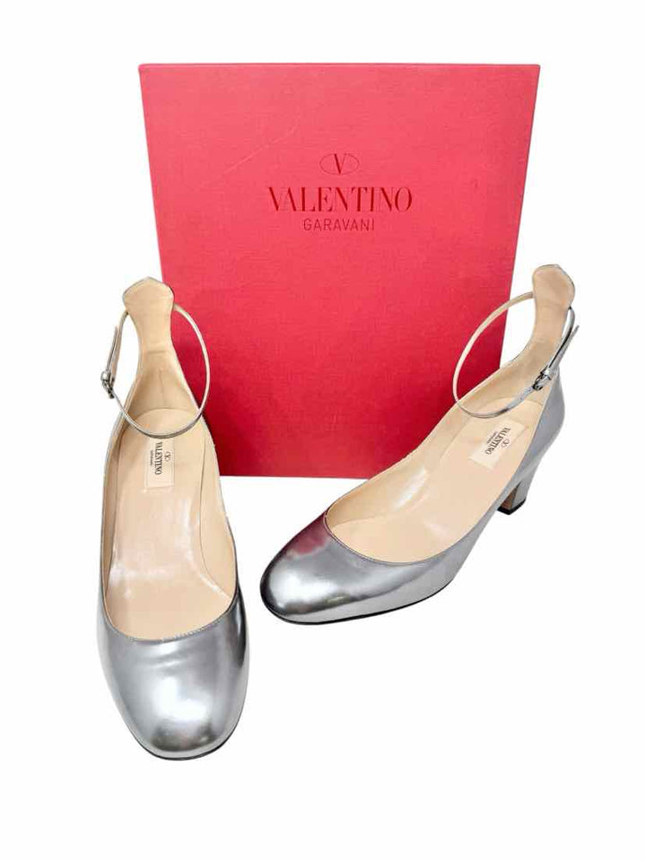Shoe Size 41 VALENTINO Silver Pumps