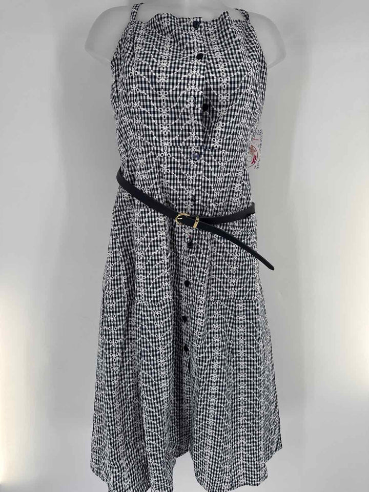 Size 18 Navy Print Dress