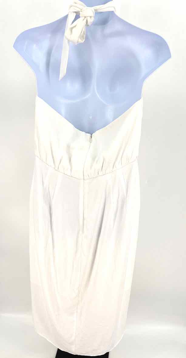 Size 16 CITY CHIC White Sateen Dress