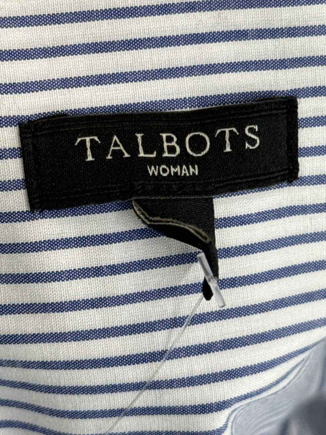 Size 16 Talbots White Print Shirt