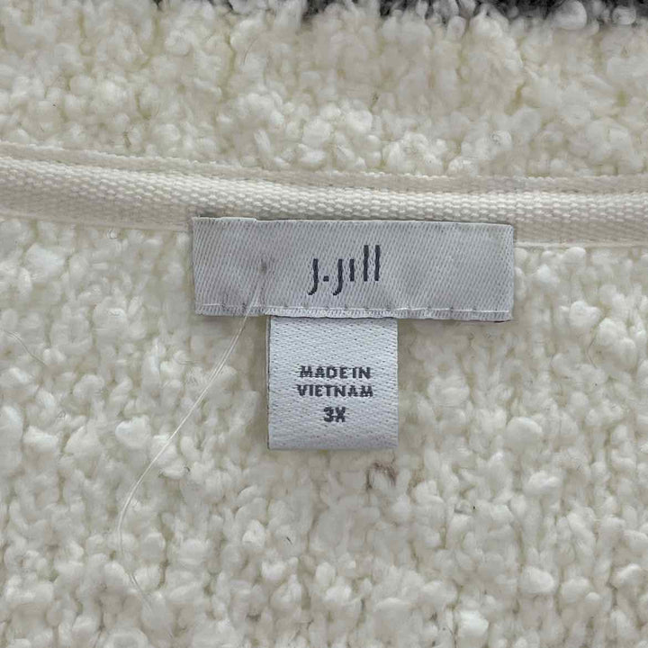Size 3X J JILL Cream Knit Sweater