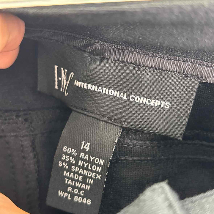 Size 14 INC Black Knit Pants