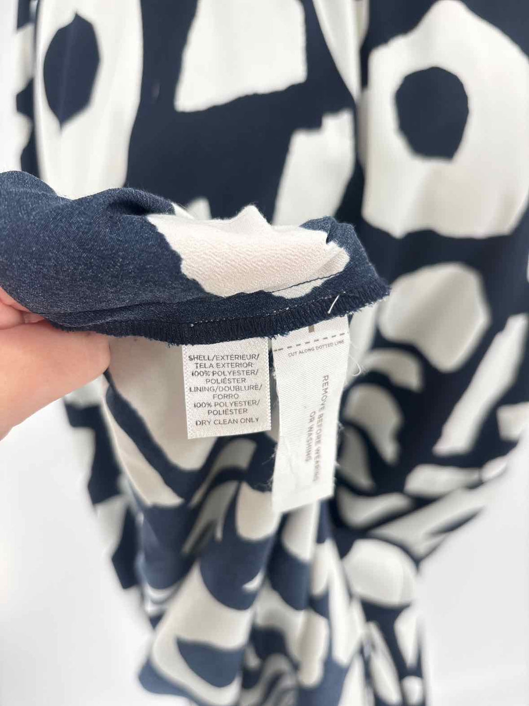 Size 12 LOFT Black/White Dress