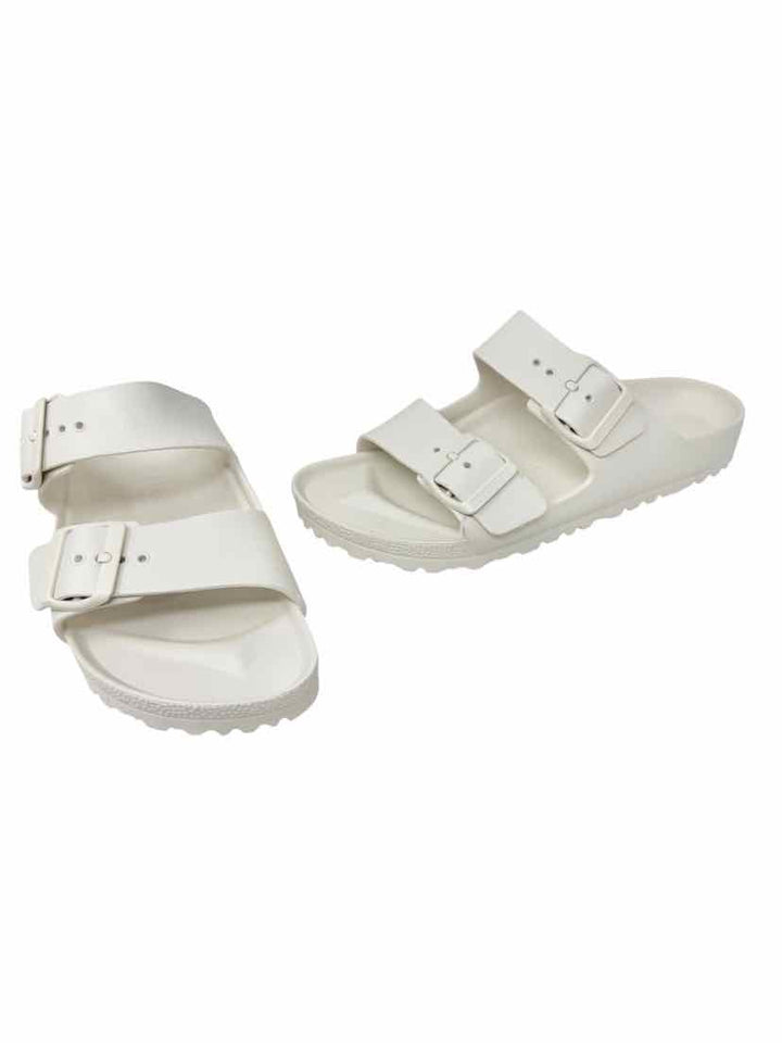 Shoe Size 38 Birkenstock White Rubber Sandals