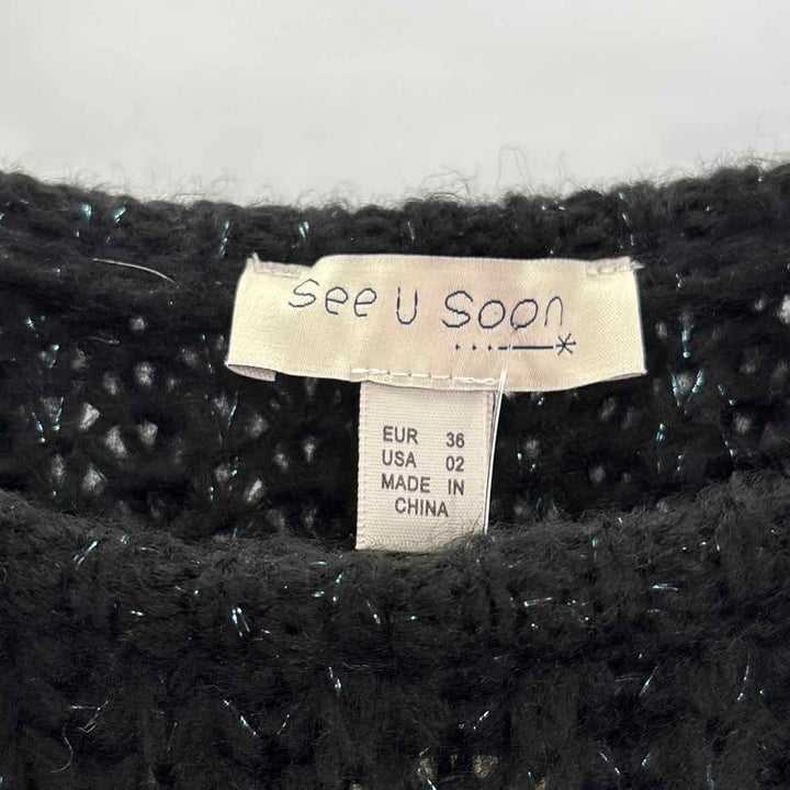 Size 2 Black Knit Sweater