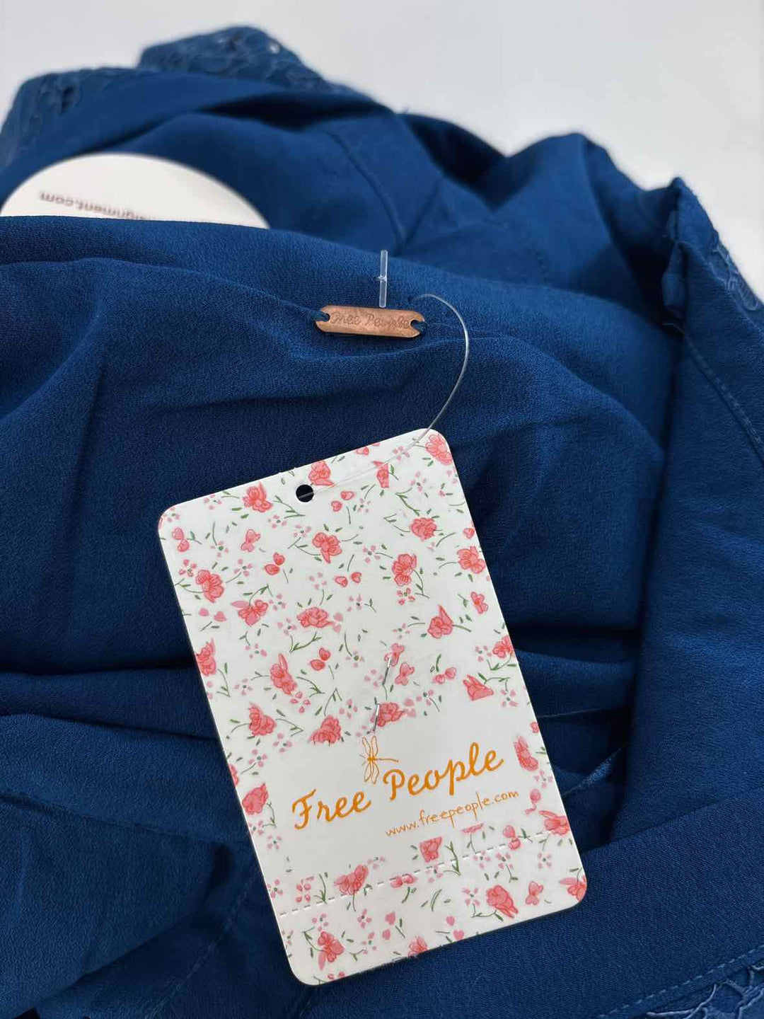 Size 4 FREE PEOPLE Navy Lace Dress