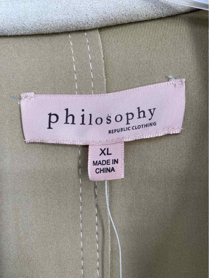 Size XL PHILOSPHY Tan Jacket